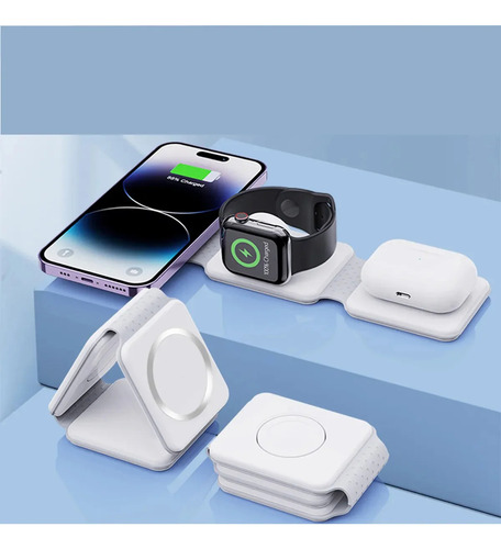 Cargador 3 En 1 Genérico Compatible Con Iwatch iPhone
