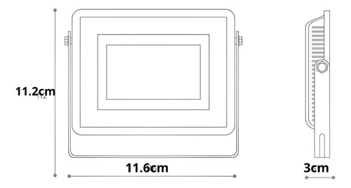 Pack X 2 Foco Proyector De Área Smd Thin Light 30w Ip65