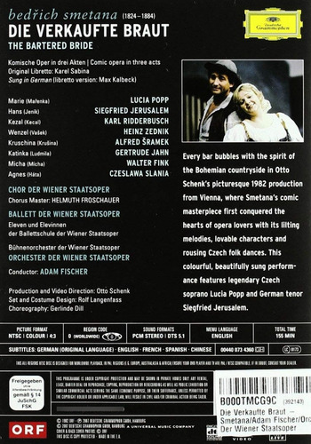 Smetana - La Novia Vendida - Popp Jerusalem Schenk - Dvd.