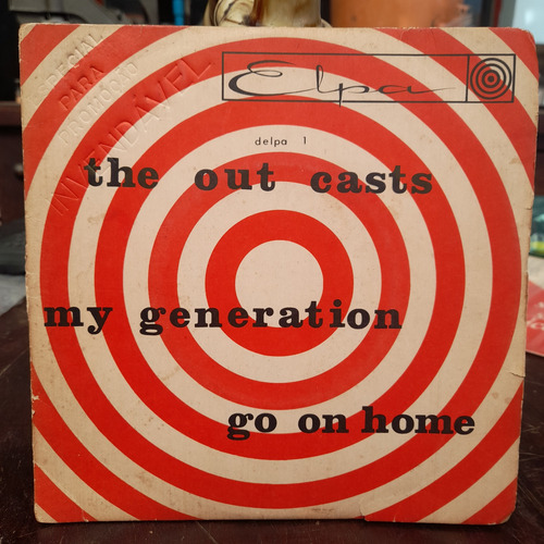Imagem 1 de 8 de Compacto The Out Casts 1967 My Generation Go On Home Delpa-1