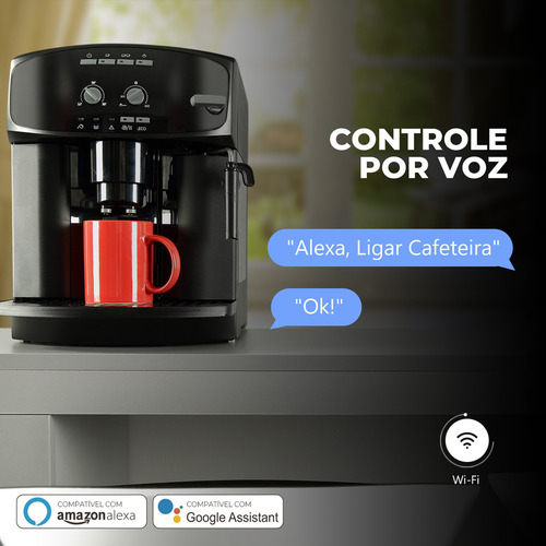 Tomada Inteligente Wifi 10a Ekaza Medidor De Consumo Smart Alexa Google Tuya Smart Life 110v