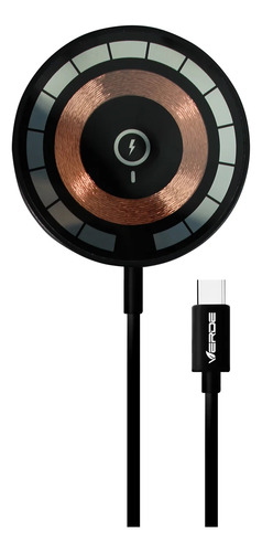 Carregador Wireless Sem Fio Por Indução Até 15 Watts - Preto