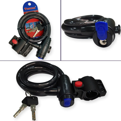A Candado De Seguridad For Bicicleta Con Llavero