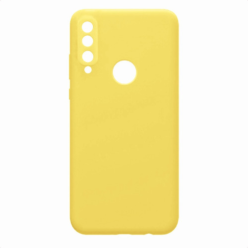 Capa anti impacto Vitor Cases Anti Shock, Protetora, Resistente, Aveludada Atacado, Silicone amarelo com design liso para Asus ZenFone Zenfone max pro zb631kl de 1 unidade