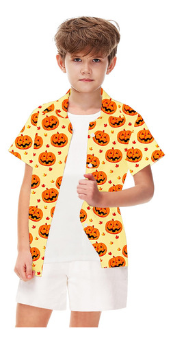 Camisas Con Botones De Halloween Camisa De Fantasma De Calab