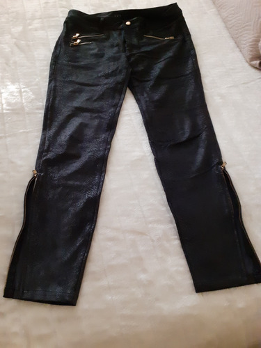 Ml Pantalon Negro Snake Zara - T. 42