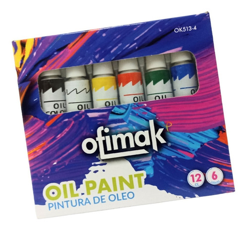 Pintura De Oleo Ofimak 6 Col