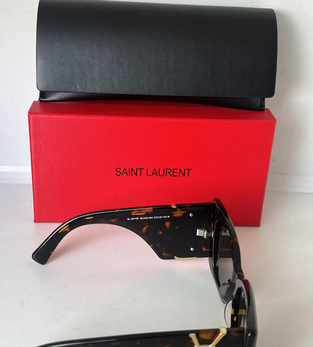 Lentes De Sol Ysl Saint Laurent Blaze Carey Tortoise (Usado)