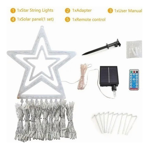 Luz De Cascada De Meteoritos De 350 Led, Decoración Navideña