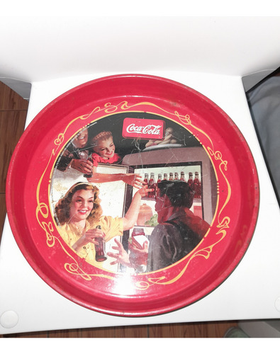Bandeja Coca Cola Vintage Rojo (Usado)