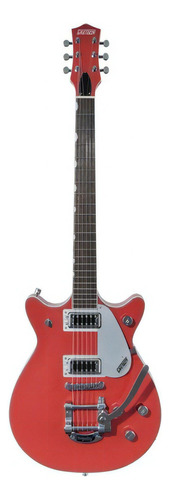 Guitarra Eléctrica Gretsch Electromatic G5232t Jet De Caoba Tahiti Red Brillante Con Diapasón De Laurel