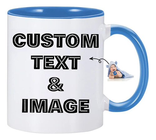 Tazas Personalizadas Con Texto Fotográfico Y Logotipo De 11