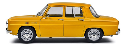 Miniatura Carro Renault 8s 1968 1:18 Solido Amarelo