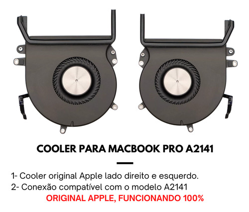 Cooler Para Macbook Pro A2141 16'' Com Touch Bar Dois Lados