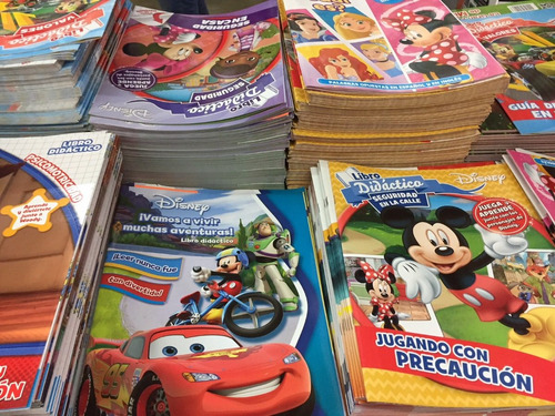 Lote 10 Libro Colorear Mickey Minnie Cars Toy Story Maze