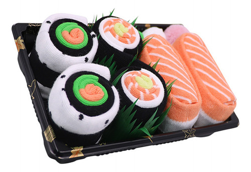 Set De Regalo De Calcetines Navideños Medianos Para Sushi
