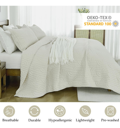 Juego De Colcha Queen Size Cozystitch - Colcha Queen De