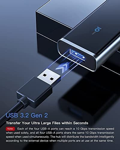 Usb Gen Velocidad Hub Puerto Estuche Proteccion ° Hb Lb