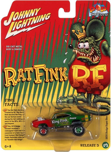 Johnny Lightning Rat Fink 1970 Dodge Super Bee Zinger 1:64 