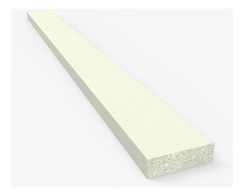 Rollo Burlete Rectangular 04x50 Esponja 30 Metros Color Blanco