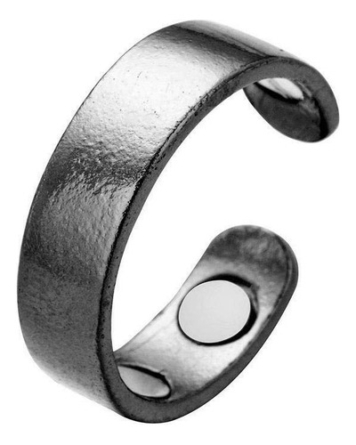 Anillo Terapéutico Magnético Ajustable Para Hombre Negro