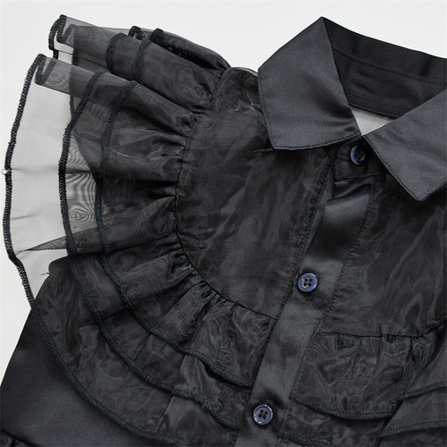 Disfraz De Cosplay De Addams Para Niñas, Gótico, Viento Cali