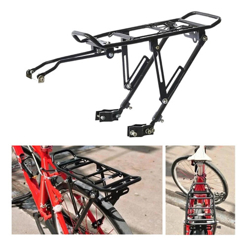 Portabicicletas Rack 55lbs Alforjas De Estante De Aleación
