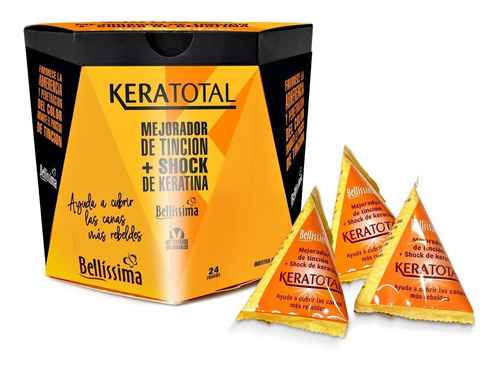 Mejorador De Tincion Coloracion Keratotal Bellissima X 24 Un