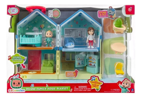 Cocomelon Casa De Lujo Familiar Valija + 2 Figuras Cmw0066 