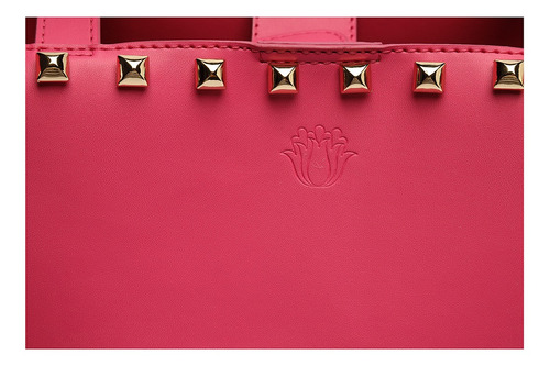 Imagem 4 de 5 de Bolsa Feminina Shopping Grande Alça De Ombro Rosa - My Shoes