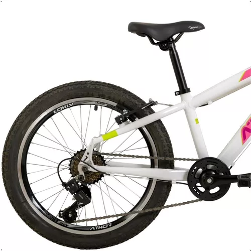 Bicicleta Aro 20 Quadro Freio V-Brake Cross Bike Edition Aço Creme