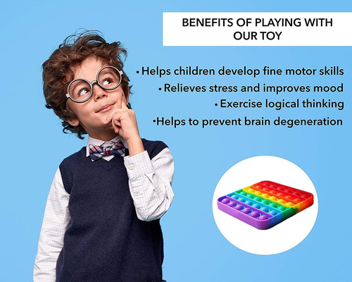 Push Pop Bubble Fidget Toy Sensorial - Para Autismo, Estrés,