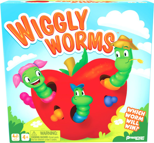 Juego Pressman Wiggly Worms: Juego Preescolar De Memoria De 