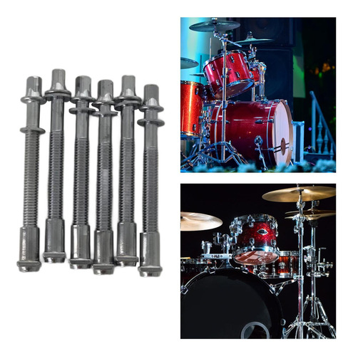 3 Conjunto De Varillas De Ajuste Para Tambores, 6mmx50mm