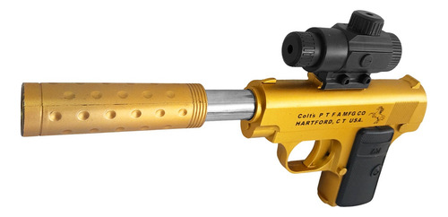Combo Pistola Lanza Hidrogel Tiro Blanco Electrónico - 90017 Dorado