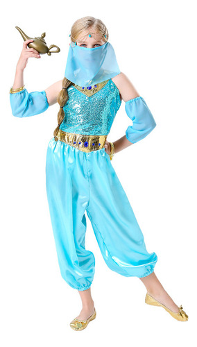 Disfraz De Princesa Jasmine Aladdin Cosplay Performance