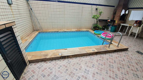 Raridade! Sobrado Com Piscina E Churrasqueira Em Santos - V18269