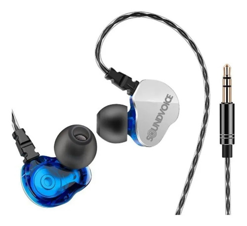 Fone In Ear Soundvoice Profissional Retorno Azul