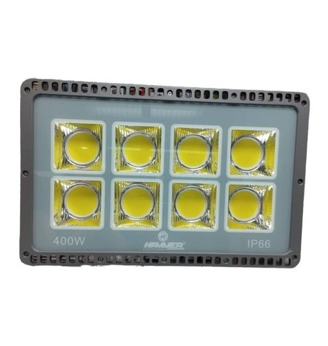 Reflector Led Cob 400w Hammer 85/277v Alta Potencia Gris