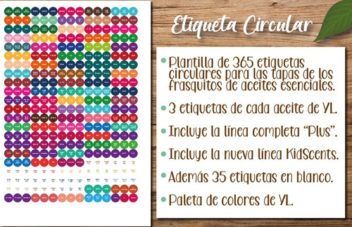 Imagen 2 de 5 de Etiquetas Botellas Aceites Esenciales