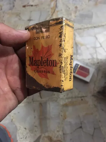 Antigua Cajetilla De Cigarros Mapleton Excelente Pieza