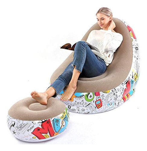 Sofá Perezoso, Sofá Inflable, Sillón Inflable Familiar, Sofá