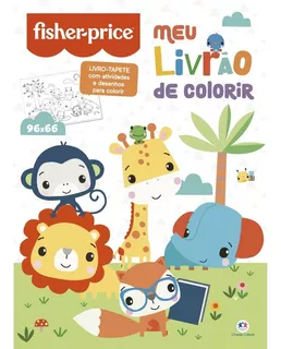 Livro Tapete Fisher-price - Meu Livrão De Colorir 96x66 Cm