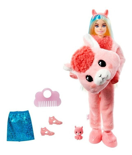 Imagen 2 de 4 de Muñeca Barbie Cutie Reveal Llama Hjl60 Mattel Bestoys