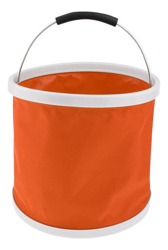 Cubo Plegable For Agua, Ideal For Acampar Y Pescar.
