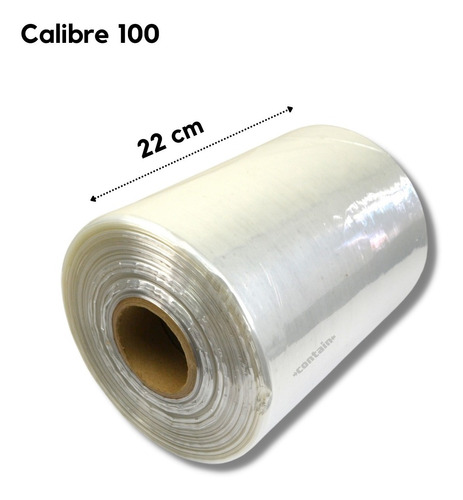 Rollo De Pelicula Termoencogible De Pvc Doble De 22 Cms