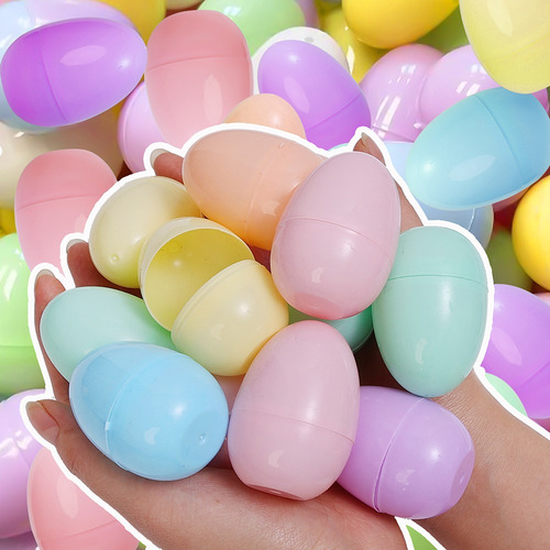 Huevos De Pascua De Colores Con Abertura De Plástico, Cáscar