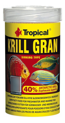 Krill Gran 135 Gr Alimento Granulos Pez Marino Y Agua Dulce