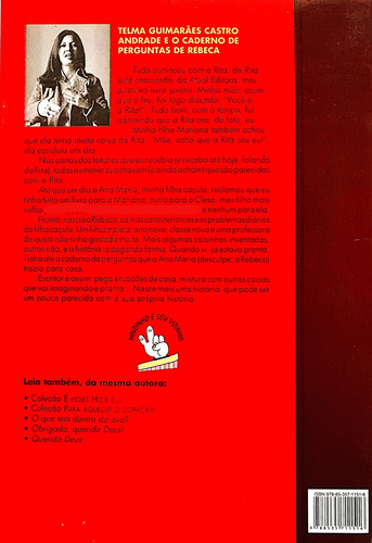 O Caderno De Perguntas De Rebeca - Telma Guimarães C Andrade