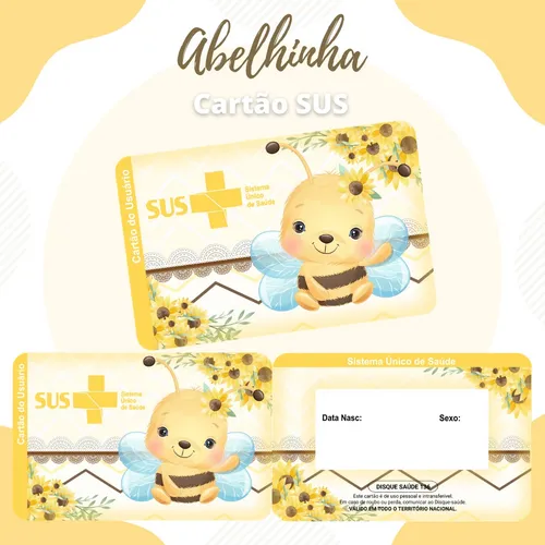 Cartão Do Sus Personalizado